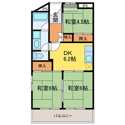 土佐野ビルの物件間取画像